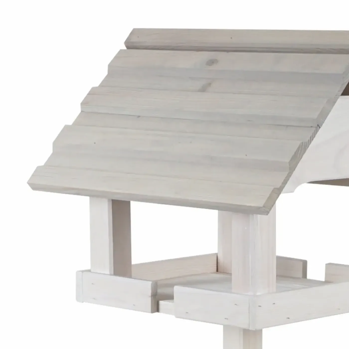 Tuintoppers Vogelvoederhuis Op Paal Grey/white Wash – Apex Design