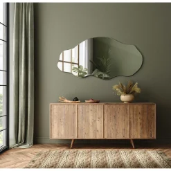 Tulup - Badkamerspiegel - Golvende Vorm Lange - 50x100 Cm - Wandspiegel