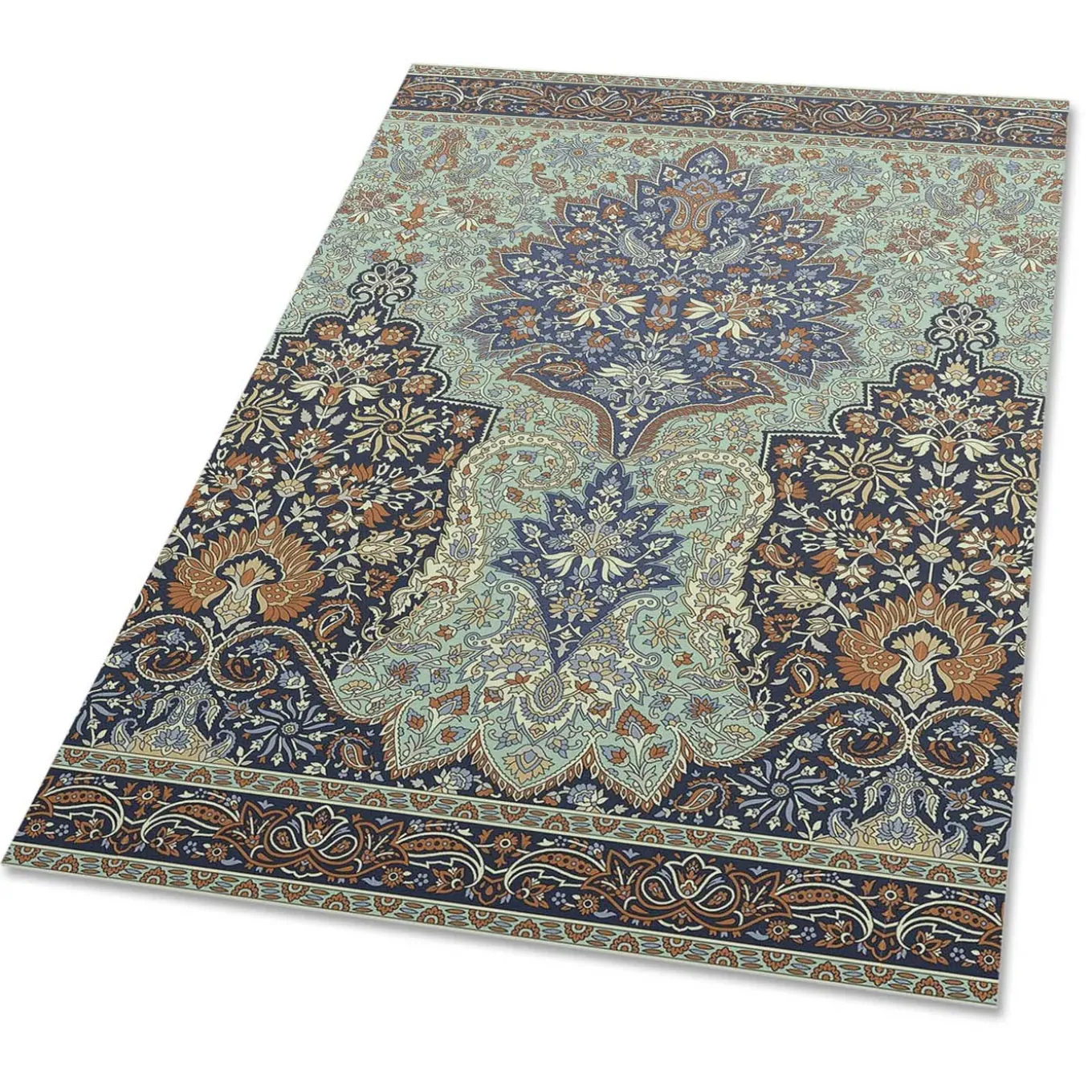 Tulup - Buitenkleed Balkon - Prachtige Turkse Details - Groente - 140x210 Cm - Tapijt Voor Buiten
