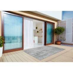 Tulup - Buitenkleed - Loftbeton - Wit - 60x90 Cm - Tapijt Terras Buiten