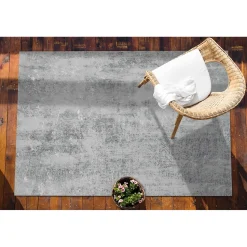 Tulup - Buitenkleed - Loftbeton - Wit - 60x90 Cm - Tapijt Terras Buiten