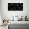 Tulup - Glas Foto - 3d-abstractie - Zwart - 140x70 Cm - Schilderij Op Glas