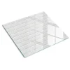 Tulup - Glas Snijplank - Bakstenen Muur - Wit - 60x52 Cm - Antislip Dienblad - Broodplankjes