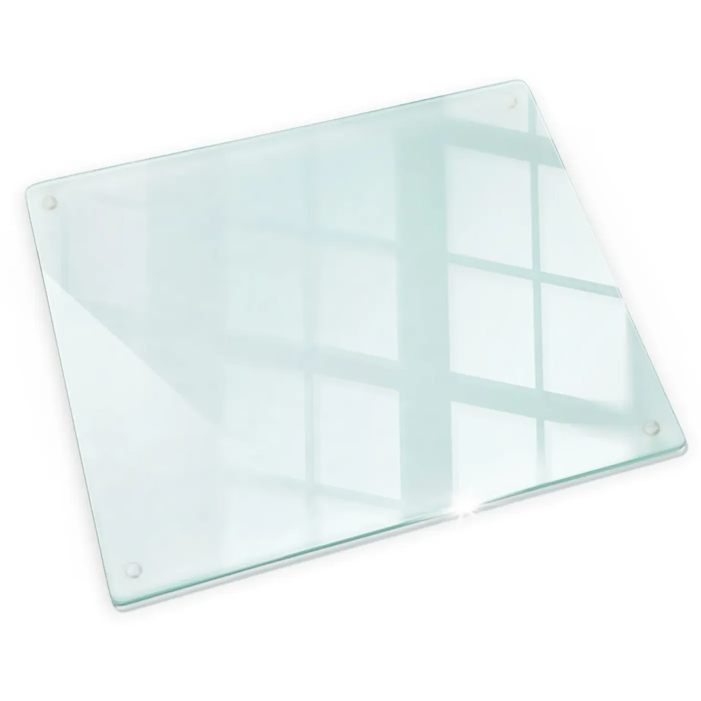 Tulup - Glas Snijplank - Rechthoek - Transparant - 60x52 Cm - Dienblad Antislip - Broodplank