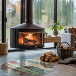 Tulup - Kachel Vloerplaat - Ronde - Kleuren Van Het Bord In Verschillende Tinten - 100 Cm