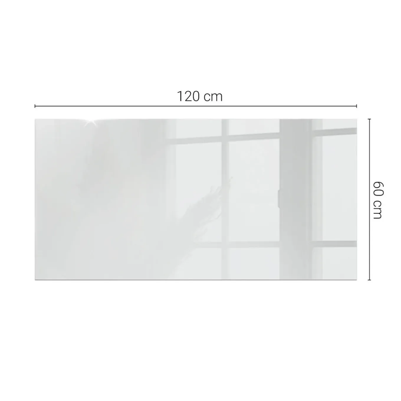 Tulup - Keukentafel - Ronde - Beige - 120x60 Cm - Glazen Tafelblad - Bureaublad
