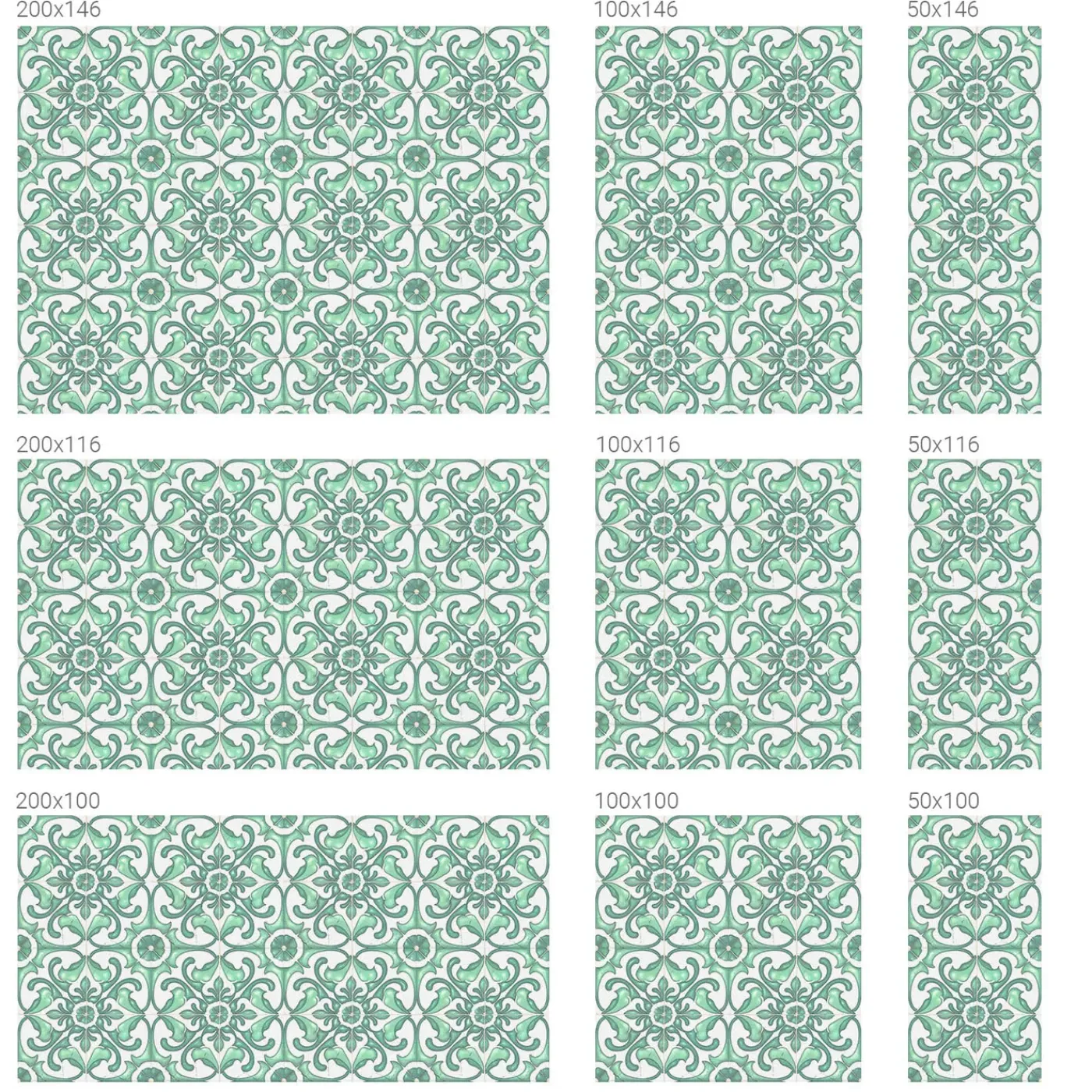 Tulup - Plakfolie Op Raam - Groene Symmetrie - Groene - 100x146 Cm - Raamfolie Anti Inkijk