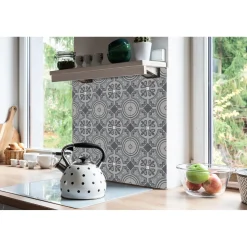 Tulup - Plaktegels - Klimaten Van Het Oosten - Grijs - 9 St 30x30 Cm - Vinyltegels Vloer Zelfklevend
