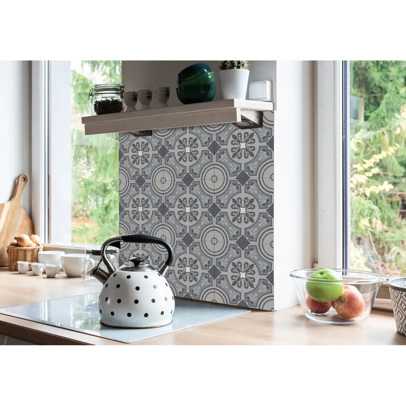 Tulup - Plaktegels - Klimaten Van Het Oosten - Grijs - 9 St 30x30 Cm - Vinyltegels Vloer Zelfklevend