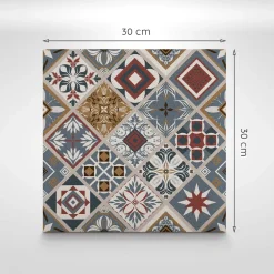 Tulup - Plaktegels - Klimaten Van Het Oosten - Grijs - 9 St 30x30 Cm - Vinyltegels Vloer Zelfklevend