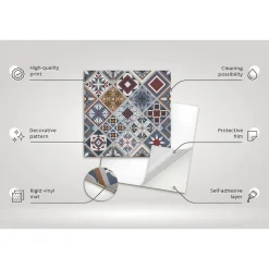 Tulup - Plaktegels - Klimaten Van Het Oosten - Grijs - 9 St 30x30 Cm - Vinyltegels Vloer Zelfklevend