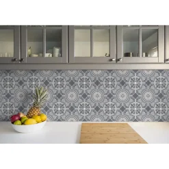 Tulup - Plaktegels - Klimaten Van Het Oosten - Grijs - 9 St 30x30 Cm - Vinyltegels Vloer Zelfklevend