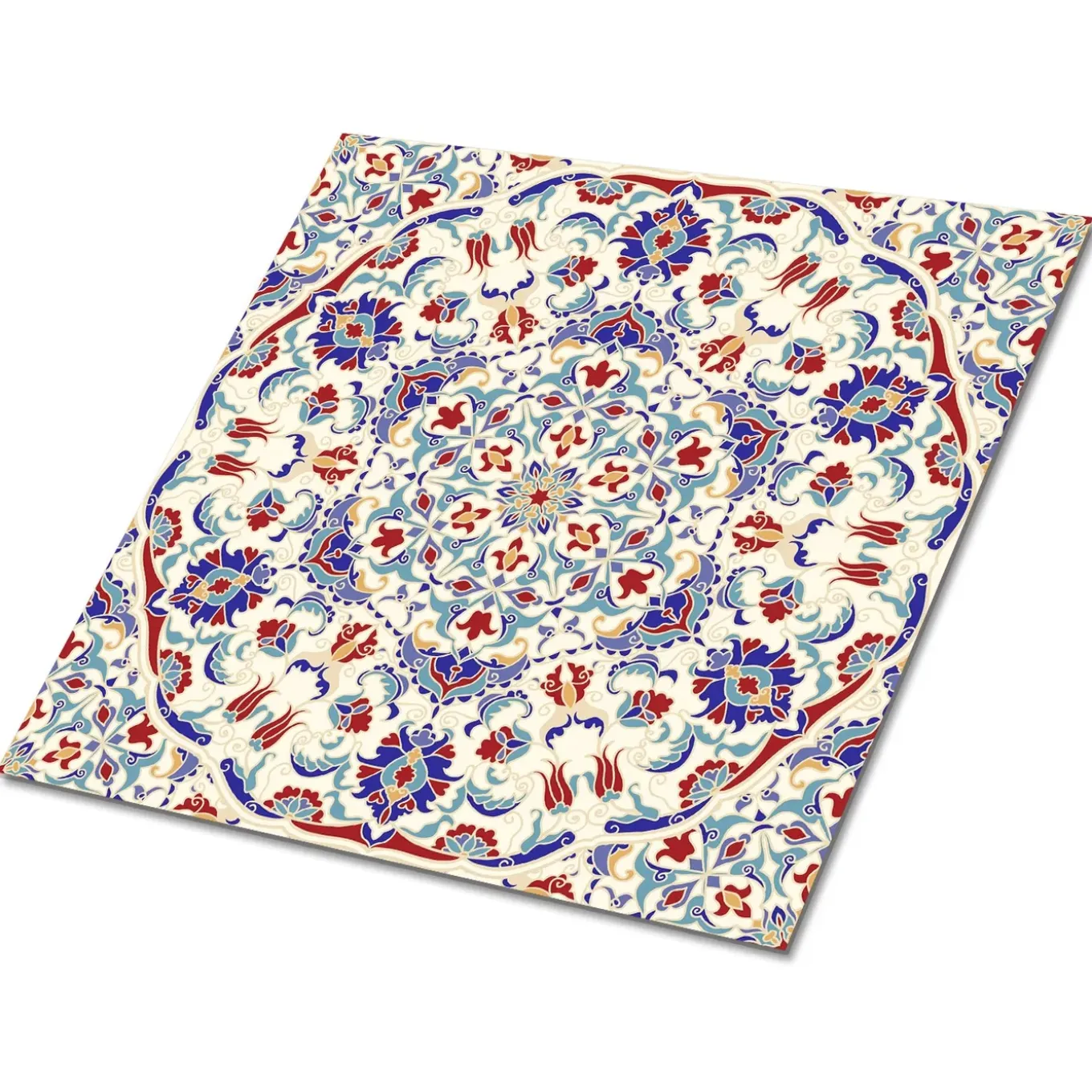 Tulup - Plaktegels Vloer - Mandala - Veelkleurig - Verpakking Van 9 St. 30x30 Cm - Vinyl Tegels