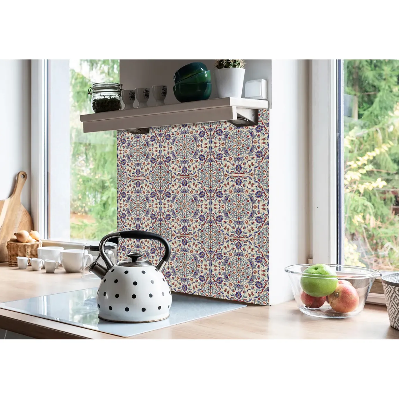 Tulup - Plaktegels Vloer - Mandala - Veelkleurig - Verpakking Van 9 St. 30x30 Cm - Vinyl Tegels