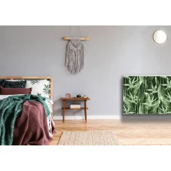 Tulup - Radiator Afdekmat - Donkere Bladeren - Blauw - 110x60 Cm - Magnetische Radiatormat