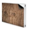 Tulup - Radiator Afdekmat - Oud Hout - Zwart - 100x60 Cm - Magnetische Radiatormat
