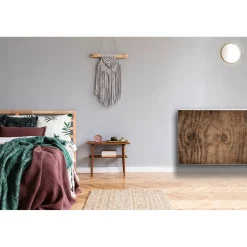 Tulup - Radiator Afdekmat - Oud Hout - Zwart - 100x60 Cm - Magnetische Radiatormat