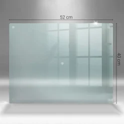 Tulup - Snijplank Glas - Rechthoek - Transparant - 52x40 Cm - Broodplank - Antislip Dienblad