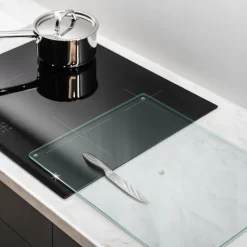 Tulup - Snijplank Glas - Rechthoek - Transparant - 52x40 Cm - Broodplank - Antislip Dienblad