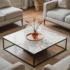 Tulup - Tafelblad Glas - Rechthoek - Zwart - 60x60 Cm - Glasplaat - Bureaublad