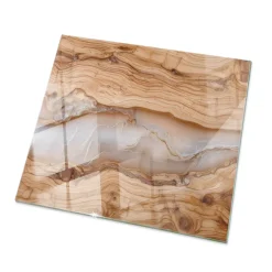 Tulup - Tafelblad - Rechthoek - Grijs - 60x60 Cm - Glasplaat - Bureaublad