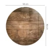 Tulup - Tafelblad Rechthoek - Vierkant - Zwart - 90 Cm - Glasplaat - Bureaublad