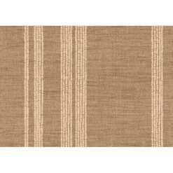 Tulup - Tapijt Voor Buiten - Beige Lijnen - Wit - 60x90 Cm - Buiten Tapijt