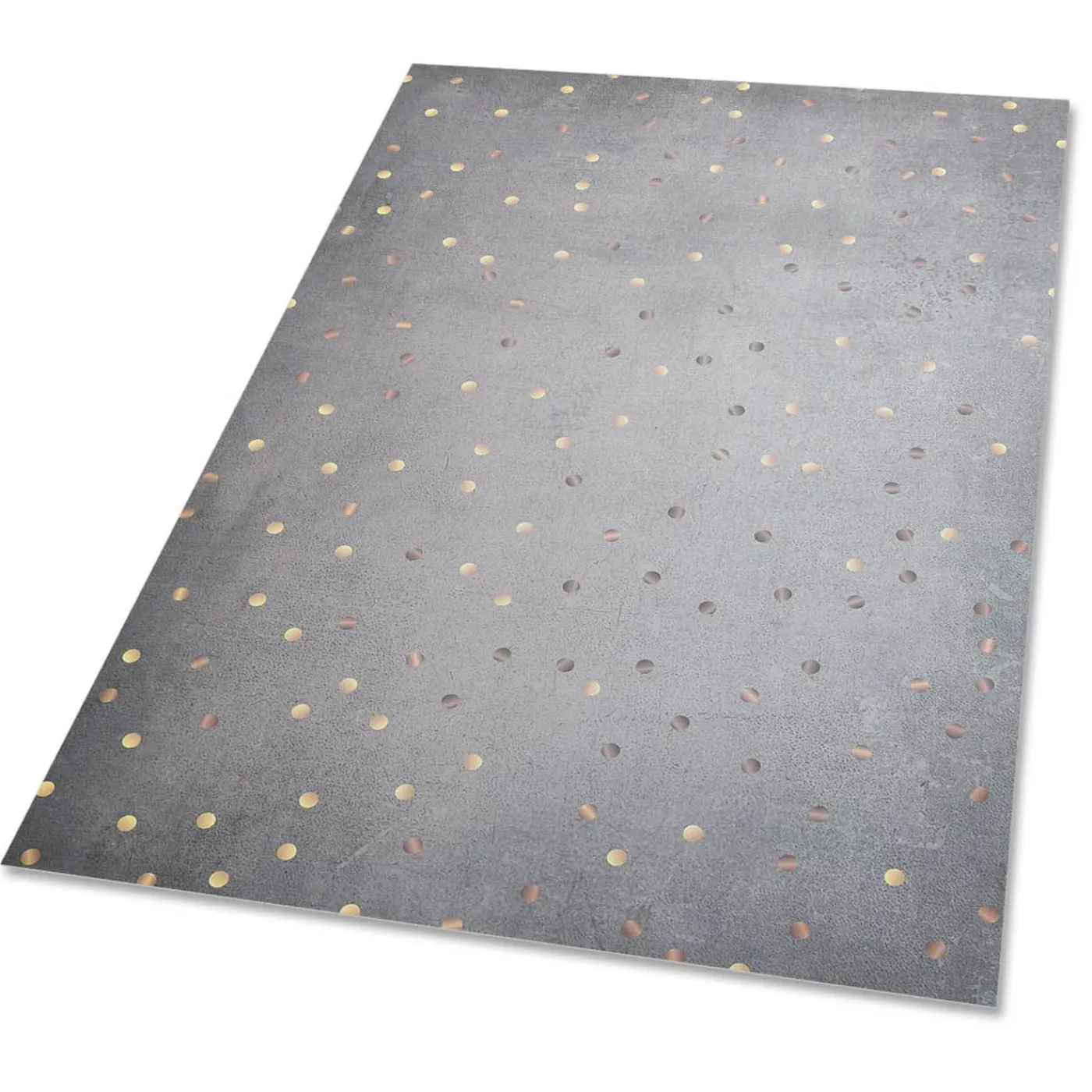 Tulup - Tapijt Voor Buiten - Gouden Stippen - Blauw - 60x90 Cm - Buiten Tapijt