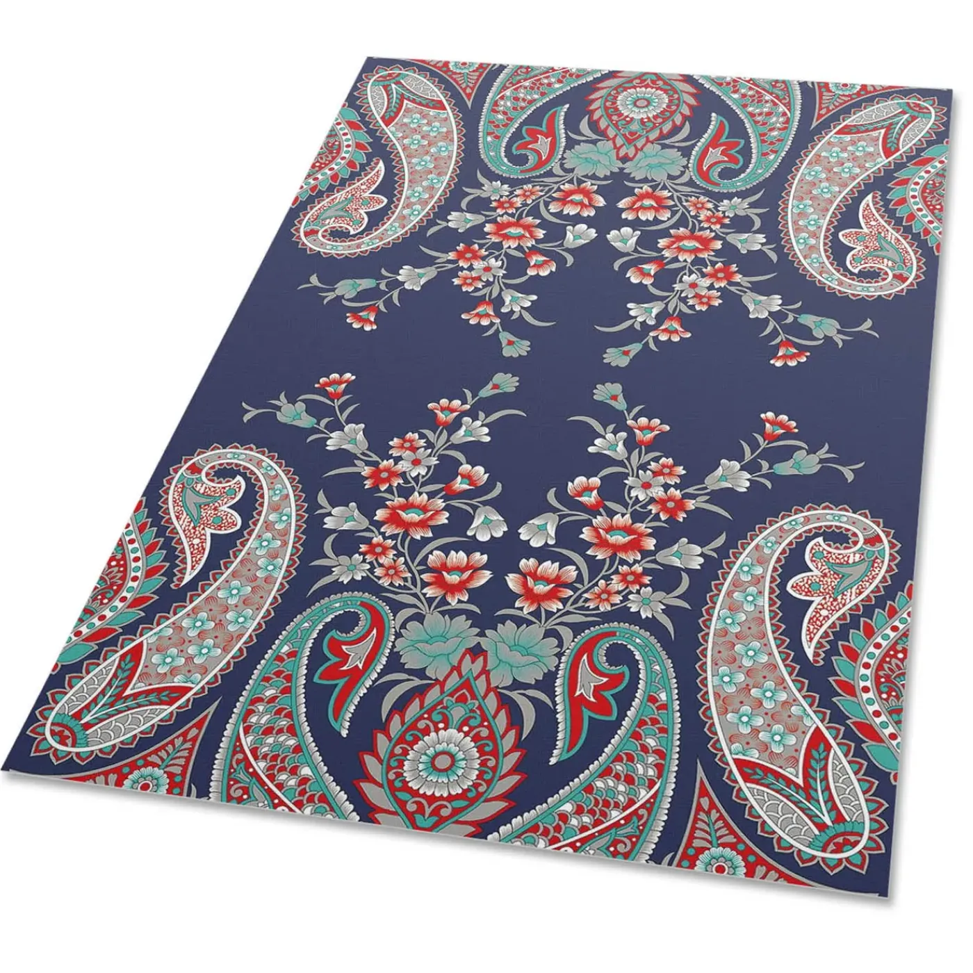 Tulup - Tapijt Voor Buiten - Perzische Stijl - Blauw - 60x90 Cm - Buiten Tapijt