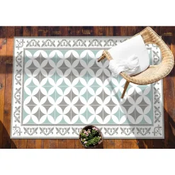 Tulup - Tapijt Voor Buiten - Portugese Tegels - Blauw - 60x90 Cm - Buiten Tapijt