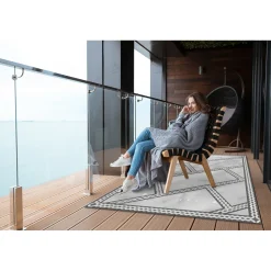 Tulup - Terrasmat - Decoratief Marmer - Groente - 60x90 Cm - Terras Tapijt