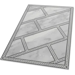 Tulup - Terrasmat - Decoratief Marmer - Groente - 60x90 Cm - Terras Tapijt