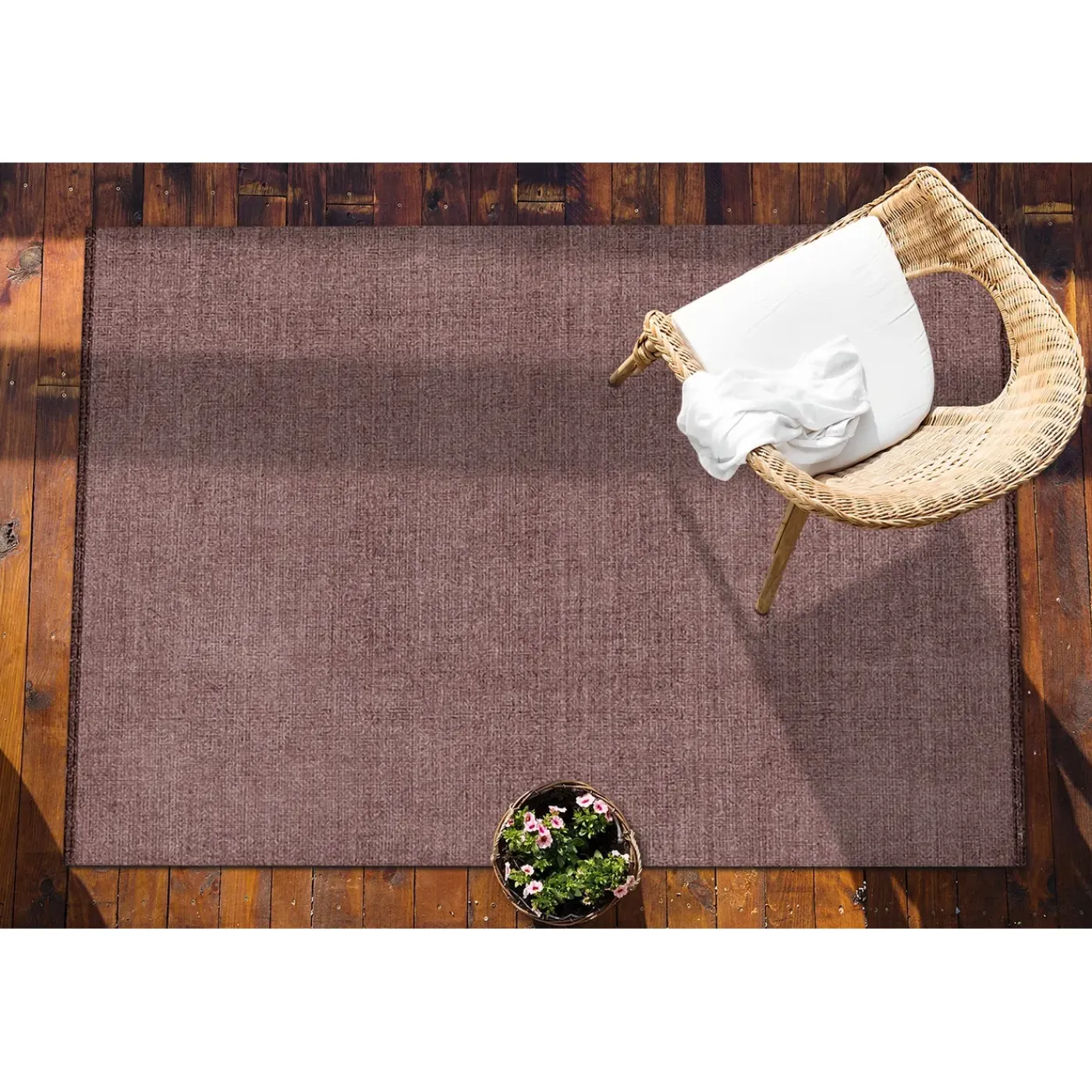Tulup - Tuinkleed - Stofstructuur - Rood - 60x90 Cm - Buitenkleed
