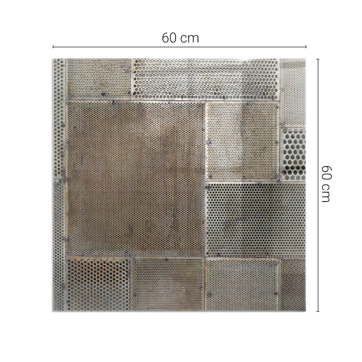 Tulup - Vloerplaat Voor Houtkachel - Vierkant - Beige - 60x60 Cm - Onderplaat Kachel