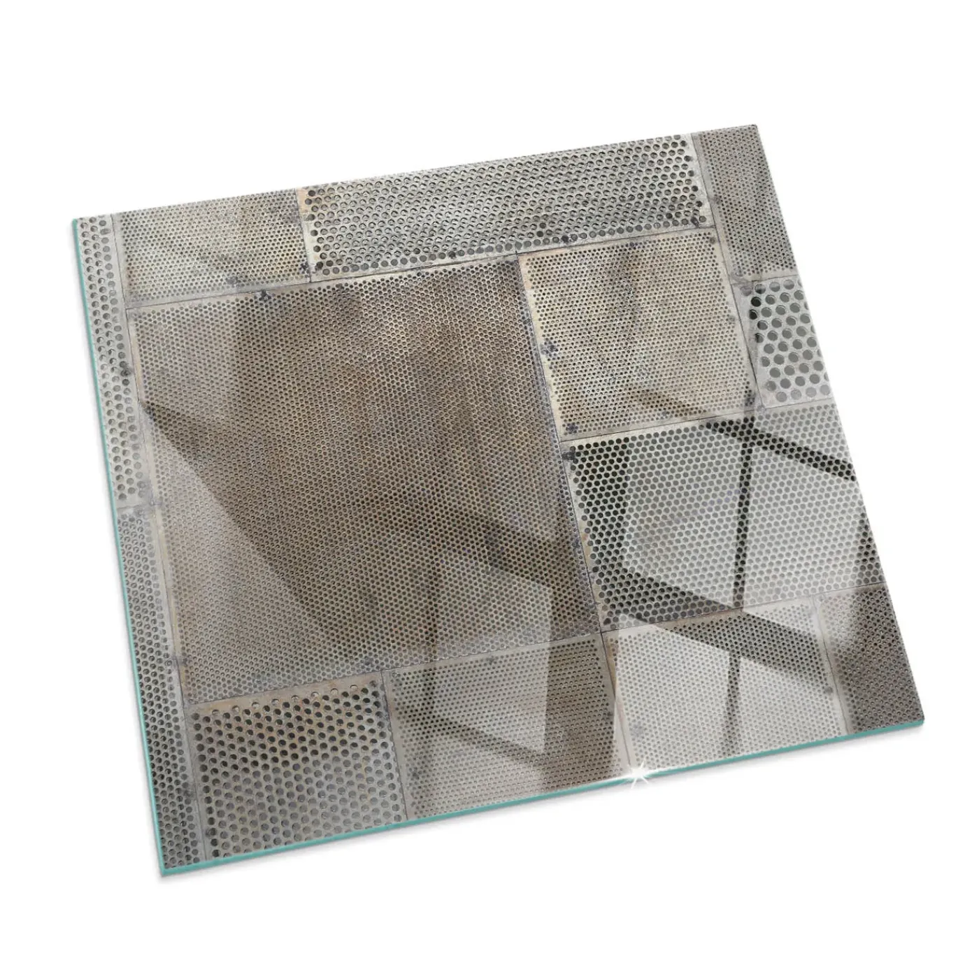 Tulup - Vloerplaat Voor Houtkachel - Vierkant - Beige - 60x60 Cm - Onderplaat Kachel