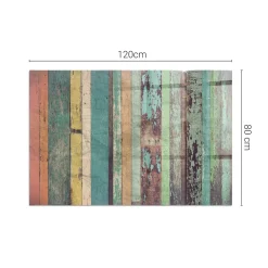 Tulup - Vloerplaat Voor Kachel - Rechthoekig - Turkoois - 120x80 Cm - Plaat Onder Houtkachel