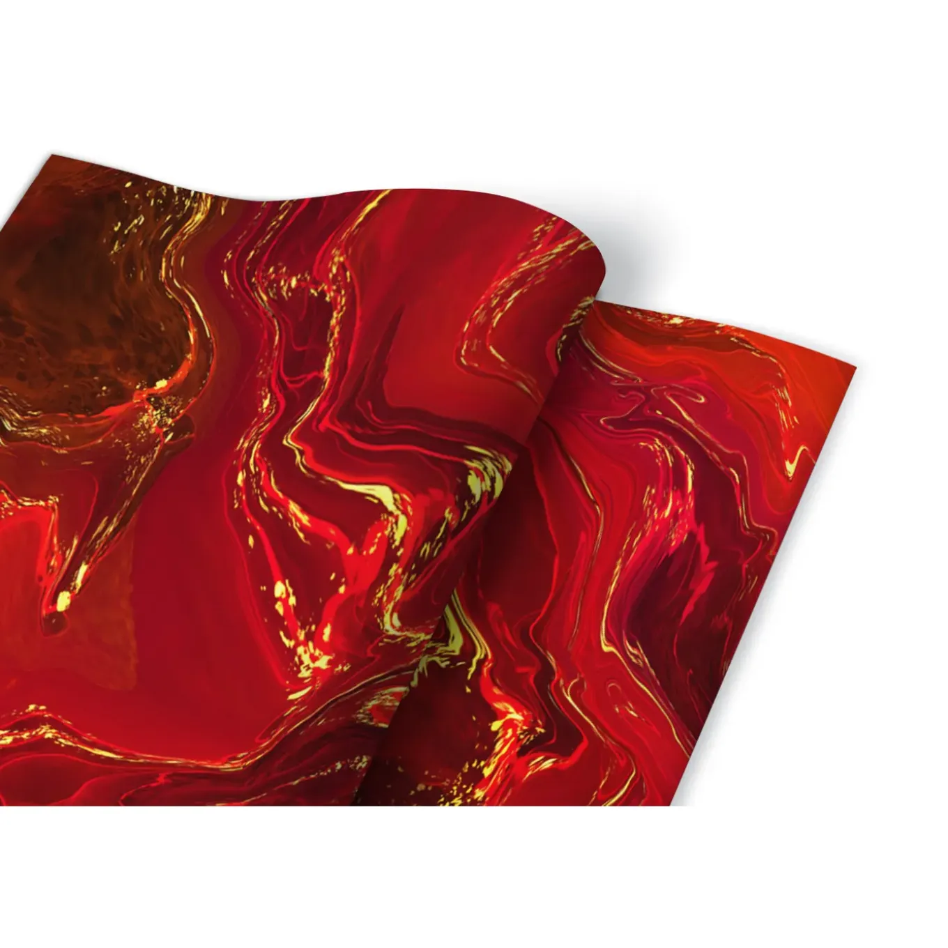 Tulup - Zelfklevende Decoratiefolie - Rode Marmer - Rood - 100x50 Cm - Meubelfolie - Meubelsticker