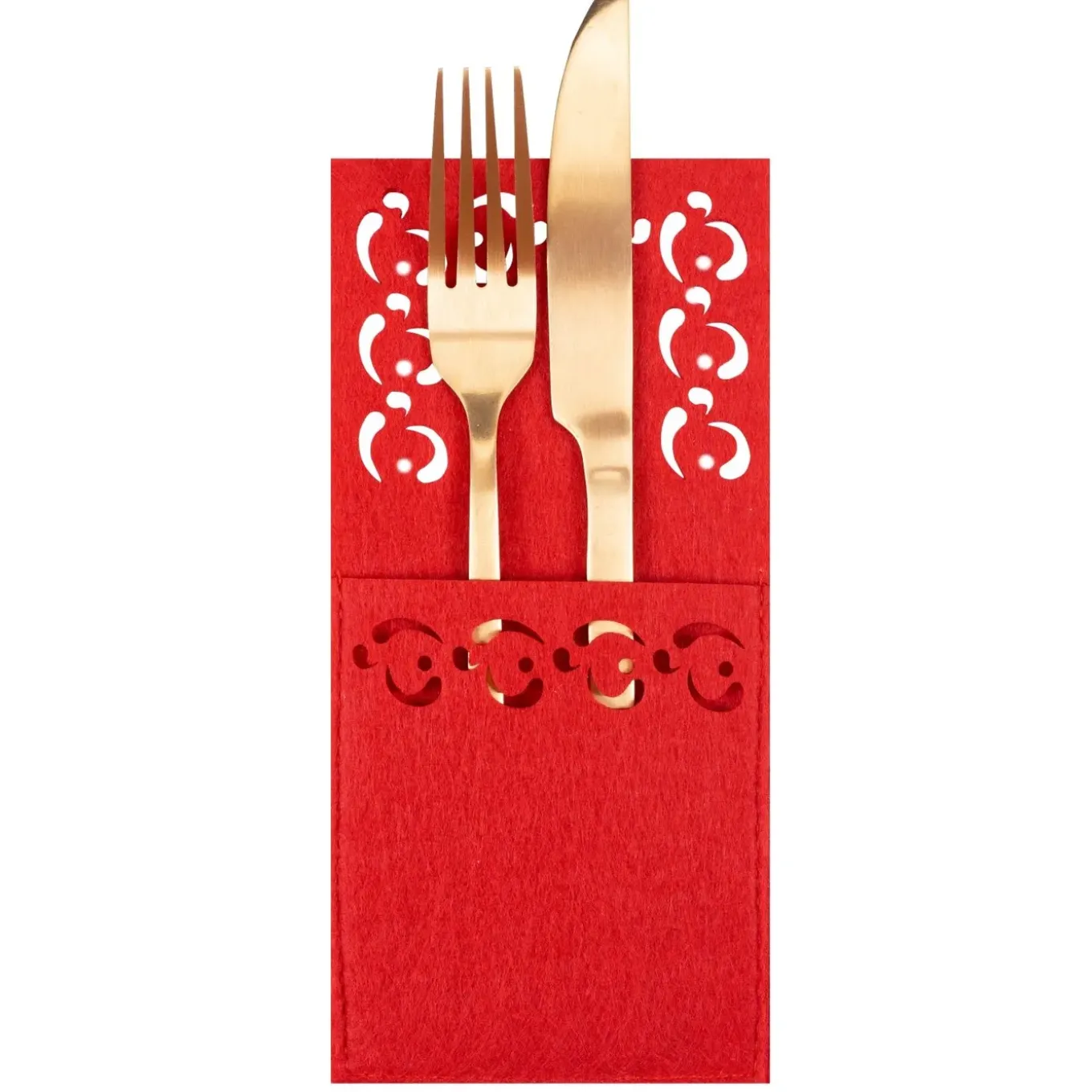 Tutumi Feestelijke Bestekhoes Stuks Kf357-8r 8st. Rood 20x10x20cm