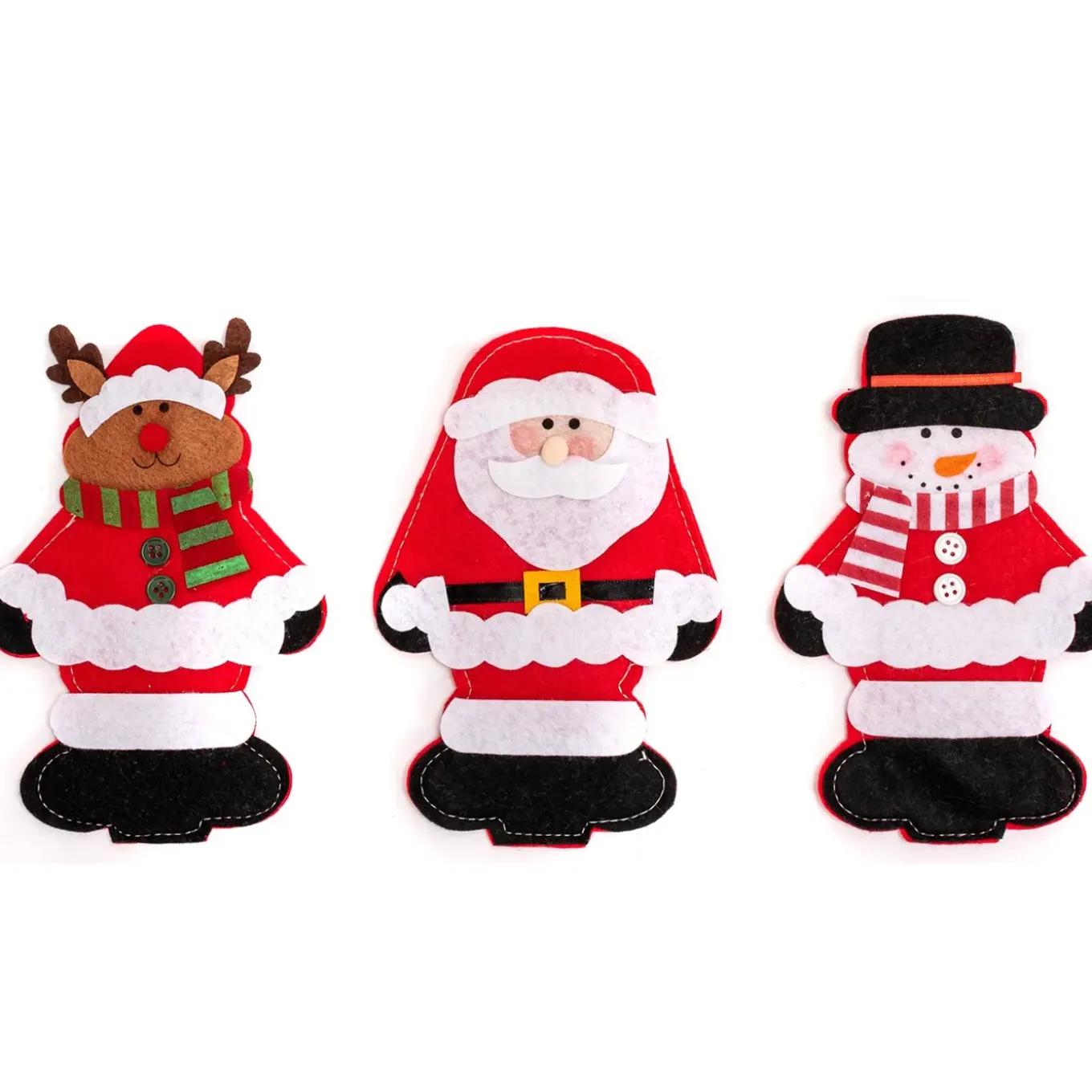 Tutumi Feestelijke Bestekhoes Stuks 311407 3st. Rood 18,5x11,5x18,5cm