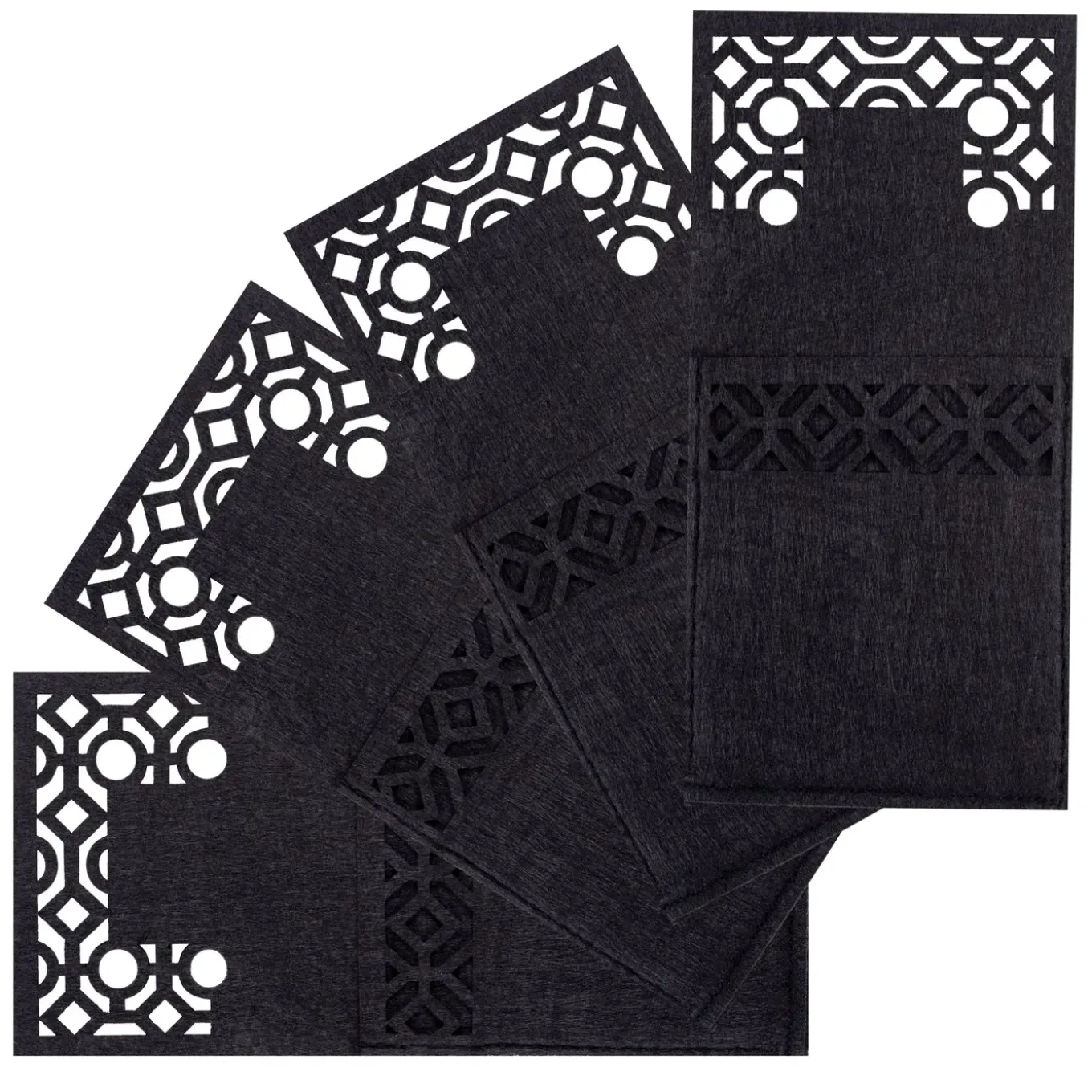 Tutumi Feestelijke Bestekhoes Stuks Kf357-8b 8st. Zwart 20x10x20cm