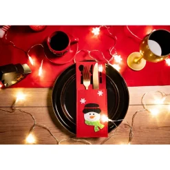 Tutumi Feestelijke Bestekhoes Stuks Kf333 3st. Rood 20x10x20cm