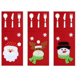 Tutumi Feestelijke Bestekhoes Stuks Kf333 3st. Rood 20x10x20cm