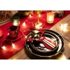 Tutumi Feestelijke Bestekhoes Stuks 311377 Reindeer 4st. Rood 21x17x21cm