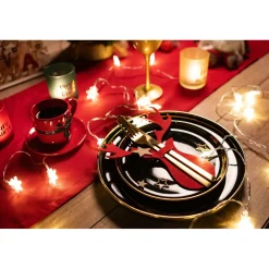 Tutumi Feestelijke Bestekhoes Stuks 311377 Reindeer 4st. Rood 21x17x21cm