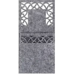 Tutumi Feestelijke Bestekhoes Stuks Kf357-4g 4st. Grijs 20x10x20cm