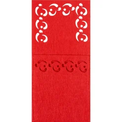 Tutumi Feestelijke Bestekhoes Stuks Kf357-4r 4st. Rood 20x10x20cm