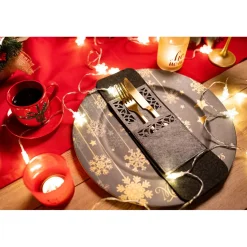 Tutumi Feestelijke Bestekhoes Stuks Kf357-4r 4st. Rood 20x10x20cm