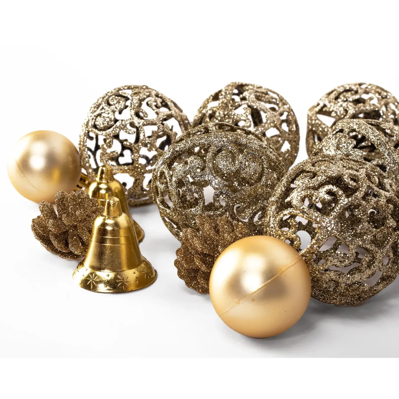 Tutumi Kerstballen 311437 101st. Roze Goud 6x6x6cm