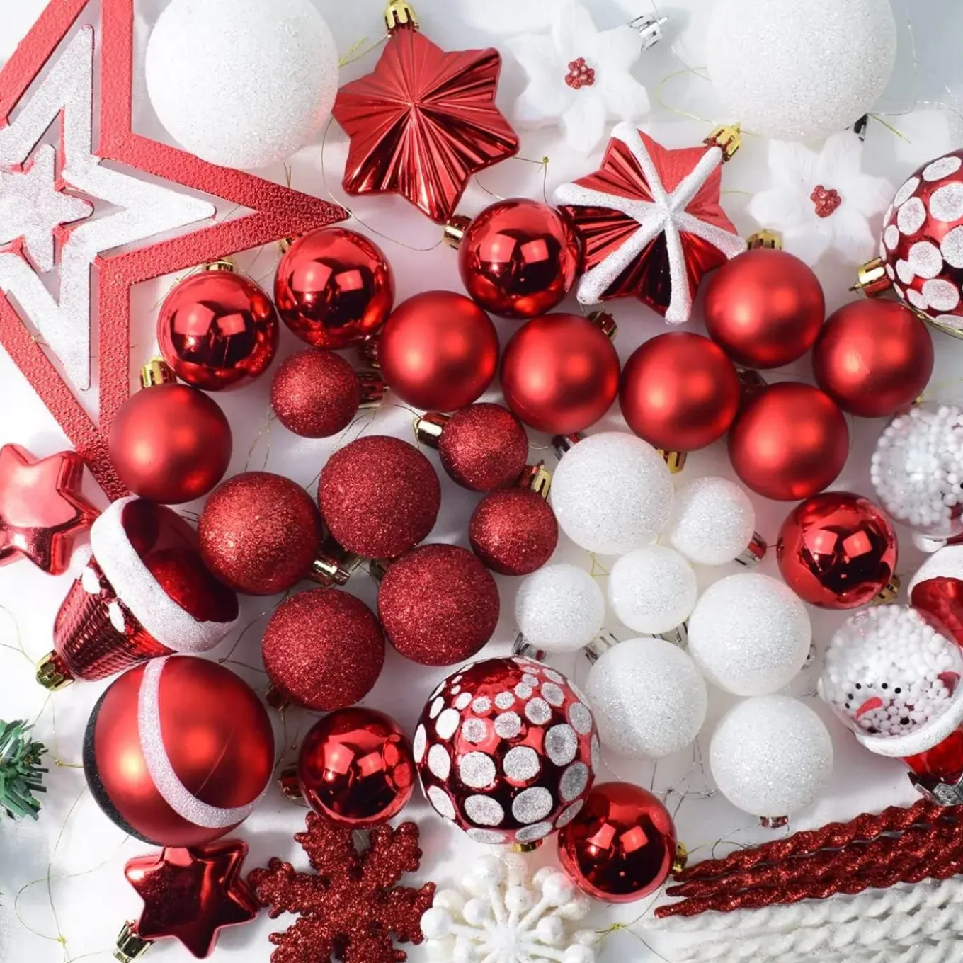 Tutumi Kerstballen Sysd1688-113 78st. Rood 6x6x6cm