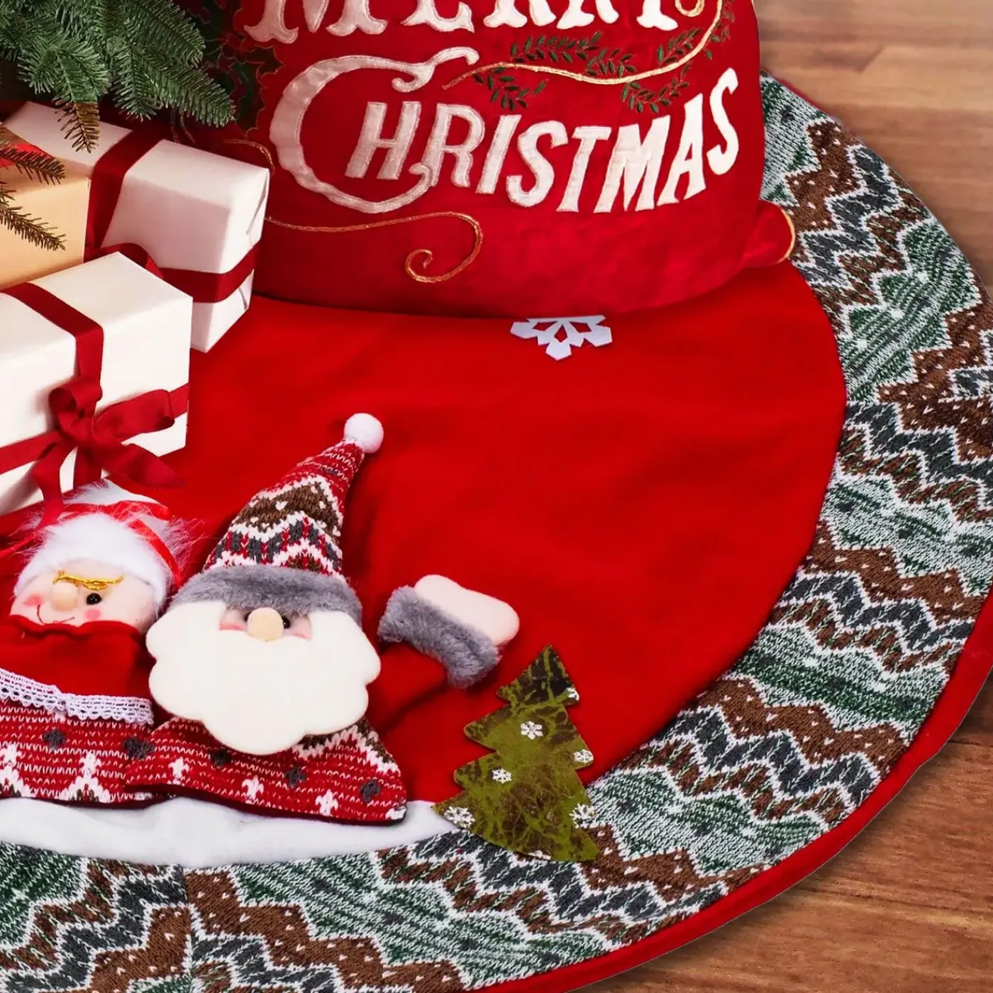 Tutumi Kerstboomkleed Xy22025 Rood 8x8x3cm